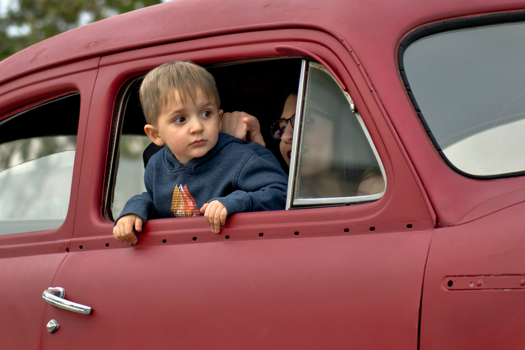 Verschmutzte Autositze durch Kinder