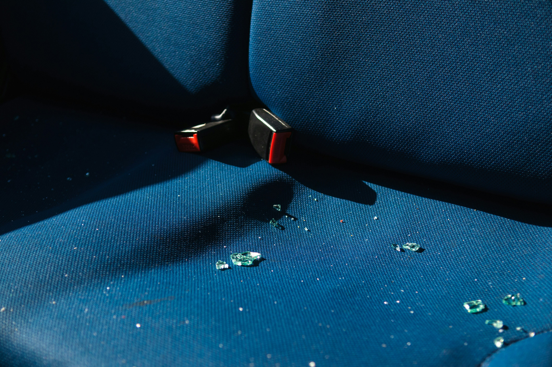 Autositze aus Stoff im Auto